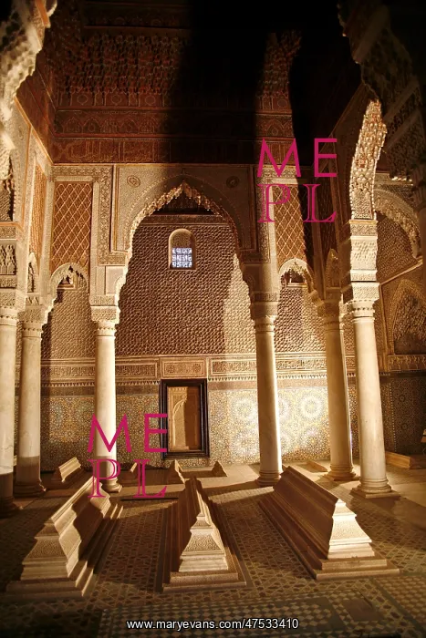  : The Saadian Tombs in Marrakech, Morocco