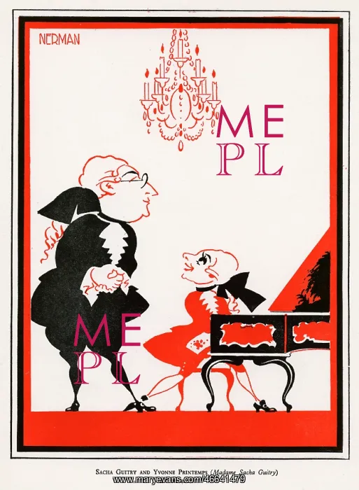 : Sacha Guitry and wife : Sacha Guitry and wife
