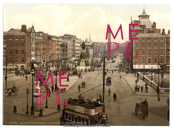  : Sackville Street and O'Connell Bridge, Dublin. County Dublin