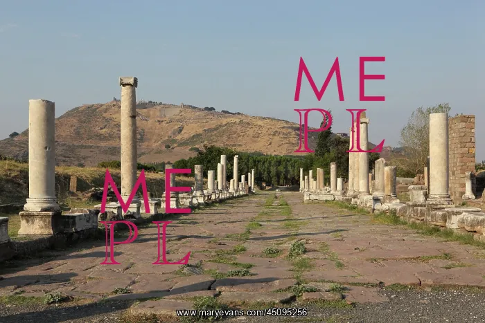 : Sacred Way, Asclepium, Pergamon, Bergama, Izmir, Turkey : Sacred Way, Asclepium, Pergamon, Bergama, Izmir, Turkey
