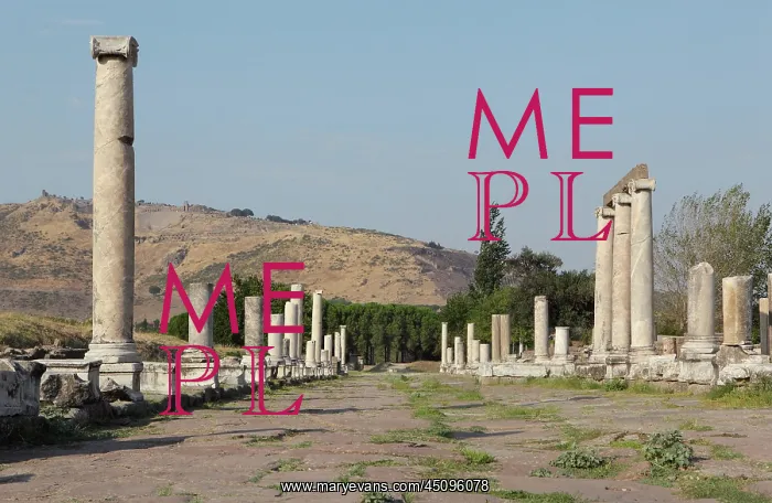 : Sacred Way, Asclepium, Pergamon, Bergama, Izmir, Turkey : Sacred Way, Asclepium, Pergamon, Bergama, Izmir, Turkey