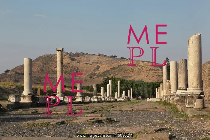 : Sacred Way, Asclepium, Pergamon, Bergama, Izmir, Turkey : Sacred Way, Asclepium, Pergamon, Bergama, Izmir, Turkey