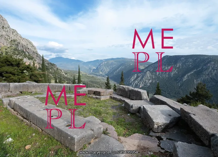 : Sacred Way, Delphi, Greece : Sacred Way, Delphi, Greece