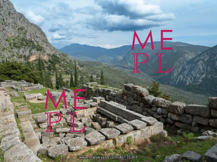 : Sacred Way, Delphi, Greece : Sacred Way, Delphi, Greece