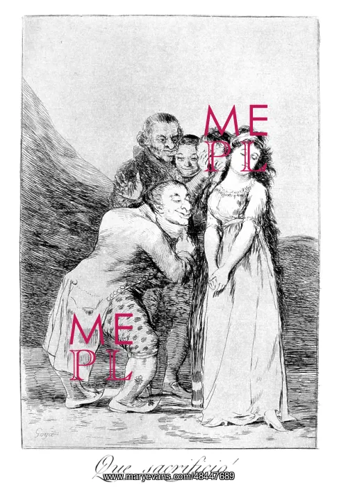 : What a sacrifice! Artist: Francisco Goya : What a sacrifice! Artist: Francisco Goya