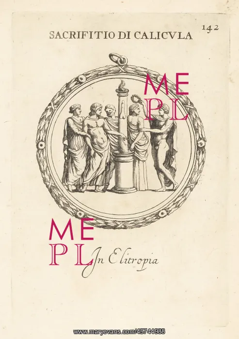 : Sacrifice by the Roman emperor Caligula : Sacrifice by the Roman emperor Caligula