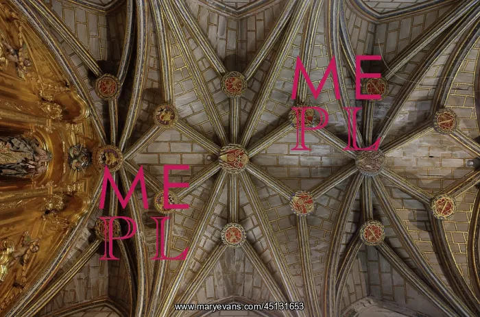  : Sacristy ceiling, Cuenca Cathedral, Cuenca, Spain