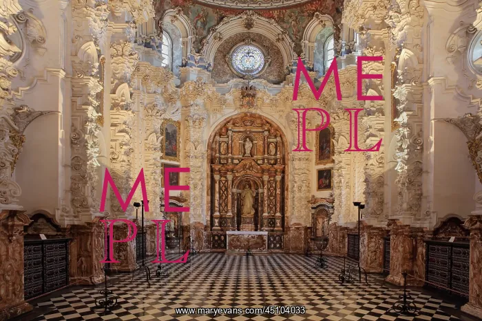 : Sacristy, Granada Charterhouse, Granada, Andalusia, Spain : Sacristy, Granada Charterhouse, Granada, Andalusia, Spain