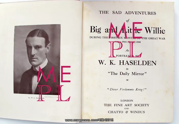 : The Sad Experiences of Big and Little Willie. - WWI : The Sad Experiences of Big and Little Willie. - WWI