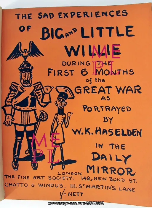 : The Sad Experiences of Big and Little Willie. - WWI : The Sad Experiences of Big and Little Willie. - WWI