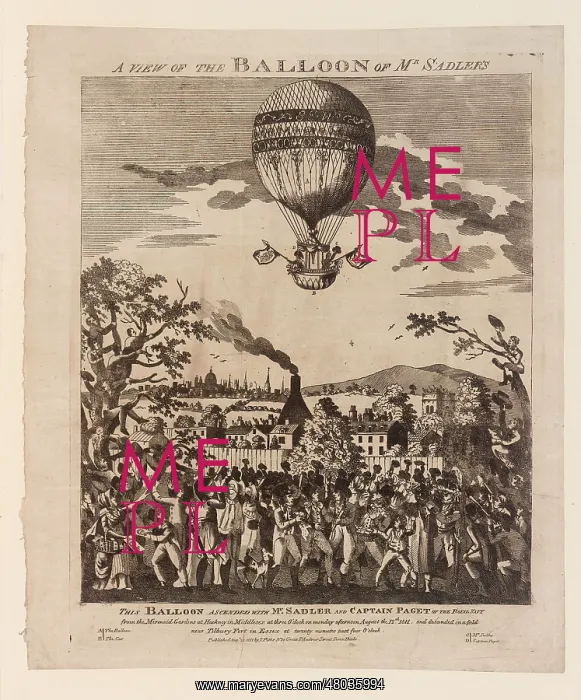 : Sadler and Paget balloon ascent, Hackney : Sadler and Paget balloon ascent, Hackney