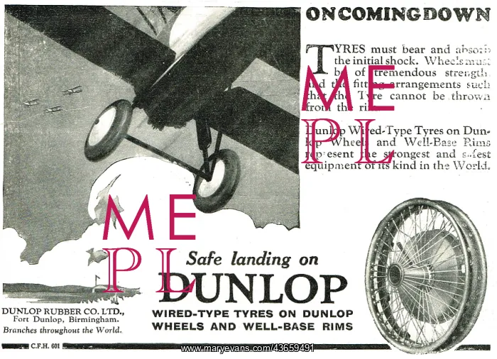 : Safe Landing On Dunlop Wired Type Tyres : Safe Landing On Dunlop Wired Type Tyres