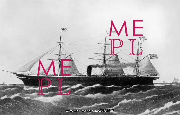 : The sailboat Bremen, 1858 : The sailboat Bremen, 1858