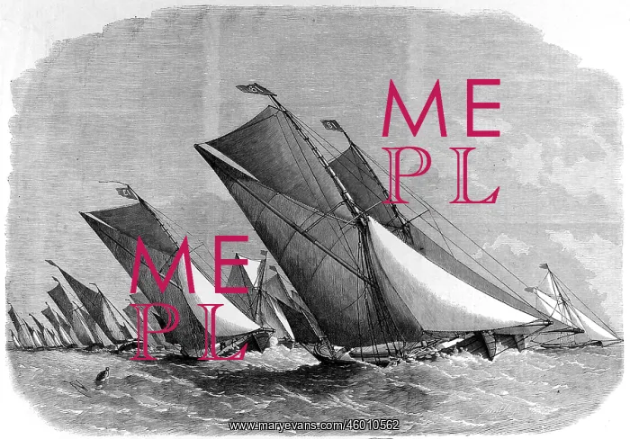  : Sailing Barge Match on the Thames 1864