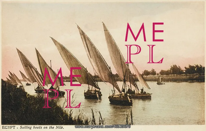 : Sailing boats on the River Nile, Egypt : Sailing boats on the River Nile, Egypt