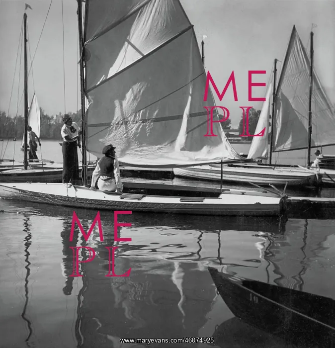 : Sailing boats on the waters of the Old Danube : Sailing boats on the waters of the Old Danube