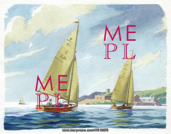 : Two Sailing Dinghies : Two Sailing Dinghies