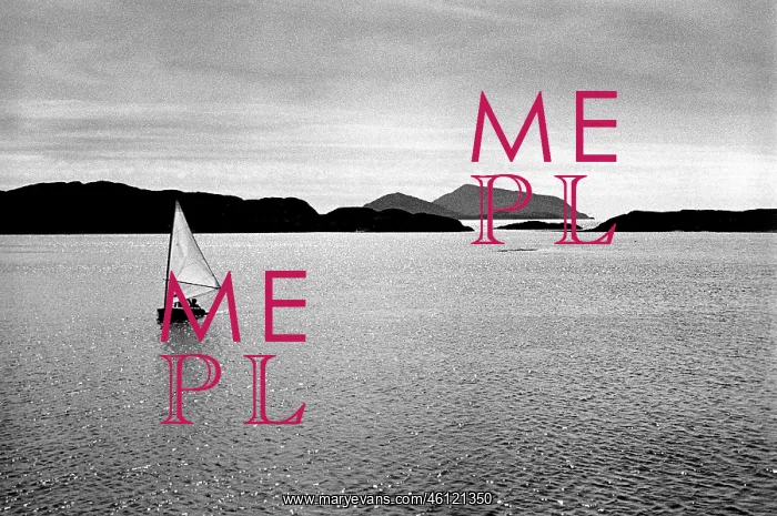 : Sailing dinghy on the water, Ring of Kerry, Ireland : Sailing dinghy on the water, Ring of Kerry, Ireland