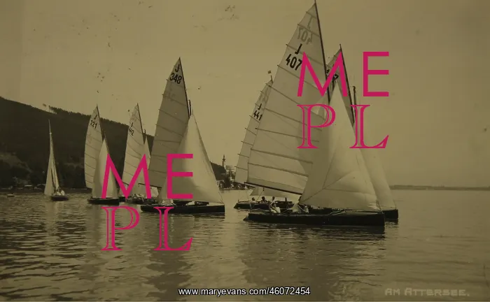 : Sailing regatta at the Lake Attersee. 1933 : Sailing regatta at the Lake Attersee. 1933