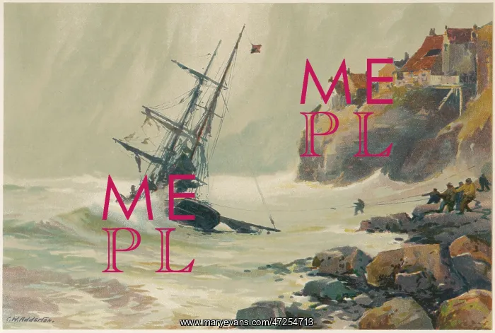  : SAILING SHIP AGROUND