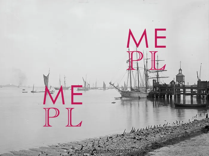 : Sailing Ship Moored by Erith Ballast Wharf : Sailing Ship Moored by Erith Ballast Wharf