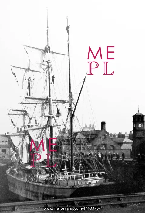  : sailing ship in whitehaven harbour