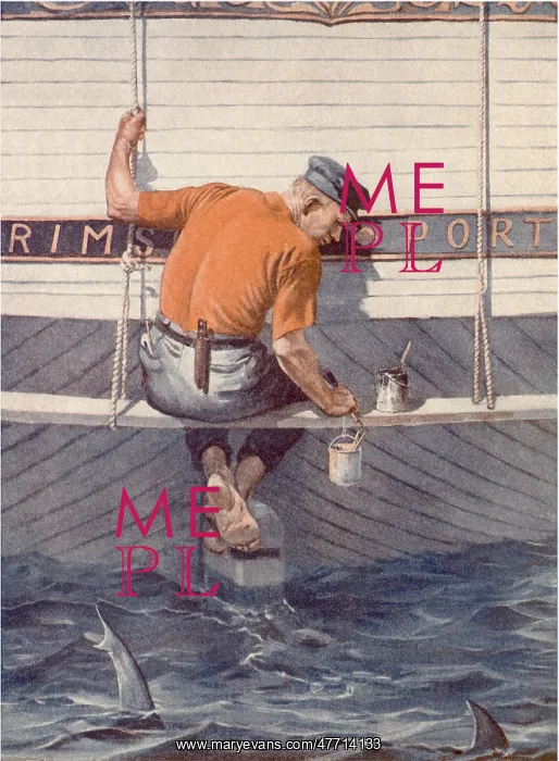 : Sailor Painting Boat : Sailor Painting Boat