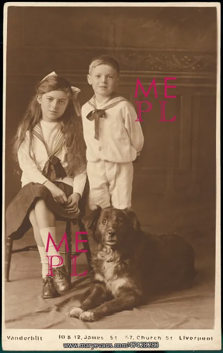: SAILOR SUITS AND DOG : SAILOR SUITS AND DOG