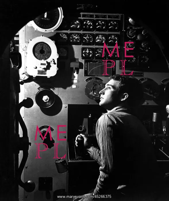 : Sailor at work in the electric engine control : Sailor at work in the electric engine control