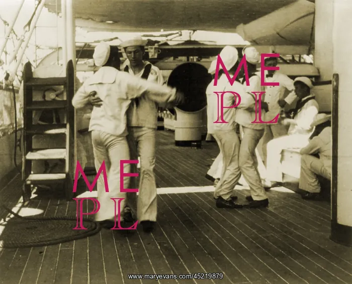 : Sailors aboard the USS OLYMPIA waltzing ? : Sailors aboard the USS OLYMPIA waltzing ?