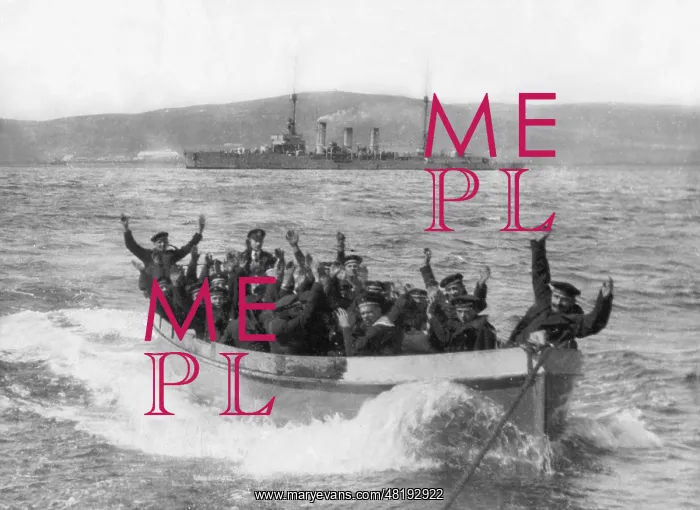 : Sailors capitulate near Scapa Flow, 1919 : Sailors capitulate near Scapa Flow, 1919