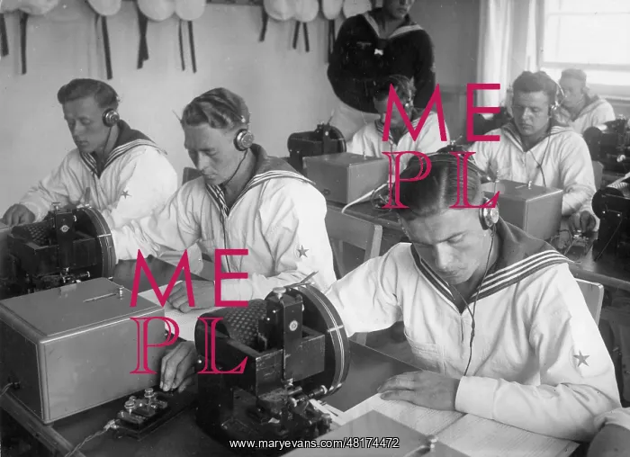 : Sailors at the communications school in Muerwik, 1936 : Sailors at the communications school in Muerwik, 1936