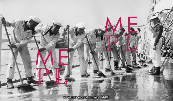 : Sailors on a German warship, 1934 : Sailors on a German warship, 1934