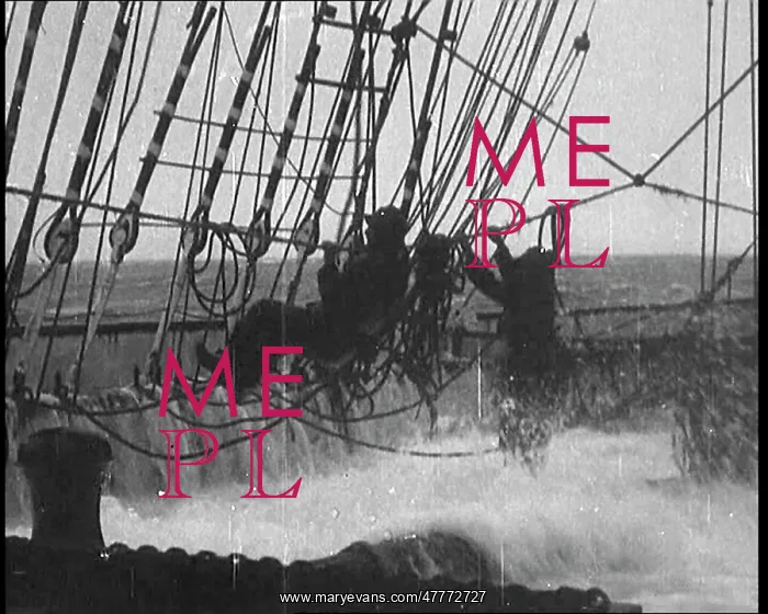 : Sailors Hanging On To the Rigging of a Large : Sailors Hanging On To the Rigging of a Large