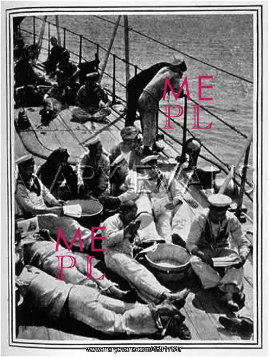  : SAILORS RELAX ON DECK