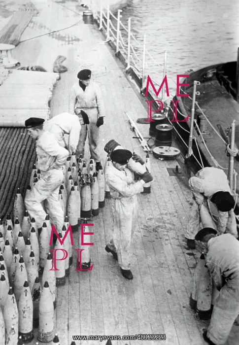  : Sailors stowing grenades, 1939