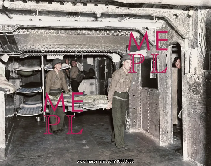 : Sailors stripping ship aboard USS Ranger in : Sailors stripping ship aboard USS Ranger in