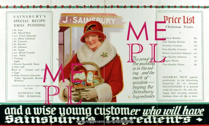 : Sainsbury's Christmas Pudding recipe advert : Sainsbury's Christmas Pudding recipe advert