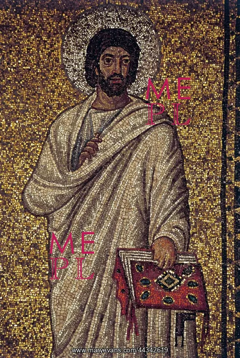 : A saint. Detail of the : A saint. Detail of the