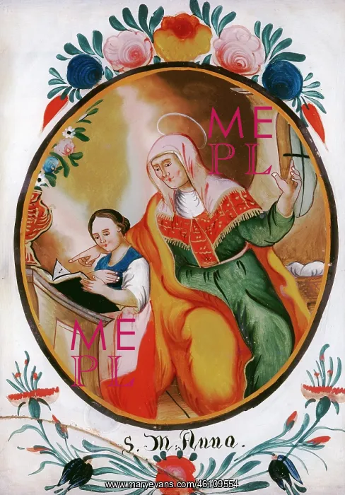 : Saint Anne Teaching the Virgin to Read : Saint Anne Teaching the Virgin to Read