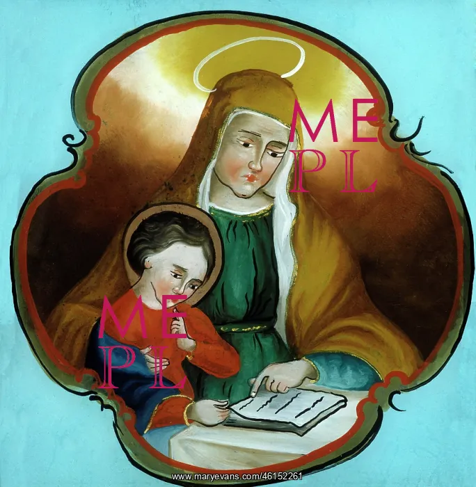 : Saint Anne Teaching the Virgin to Read : Saint Anne Teaching the Virgin to Read