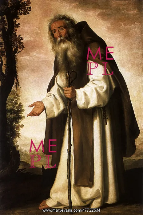 : Saint Anthony Abbot, by Francisco de Zurbaran : Saint Anthony Abbot, by Francisco de Zurbaran