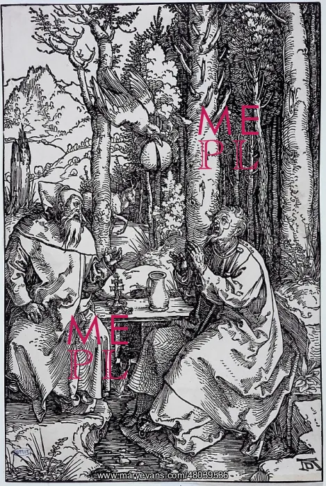 : Saint Anthony visiting Saint Paul : Saint Anthony visiting Saint Paul