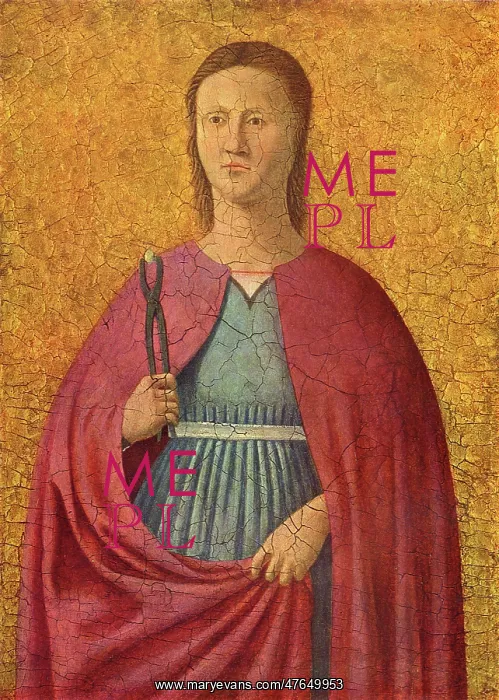 : Saint Apollonia by Piero della Francesca : Saint Apollonia by Piero della Francesca