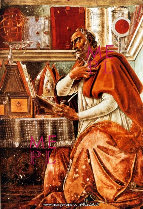 : Saint Augustine, by Botticelli : Saint Augustine, by Botticelli