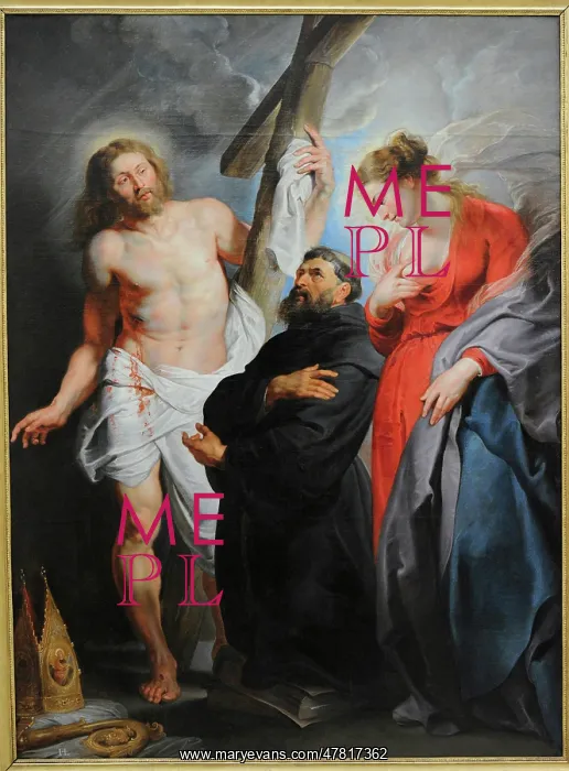 : Saint Augustine between Christ and Mary by Rubens : Saint Augustine between Christ and Mary by Rubens