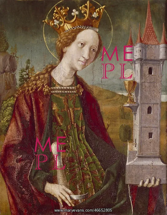 : Saint Barbara, by Michael Pacher : Saint Barbara, by Michael Pacher