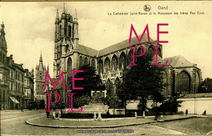  : Saint Bavo Cathedral and van Eyck monument