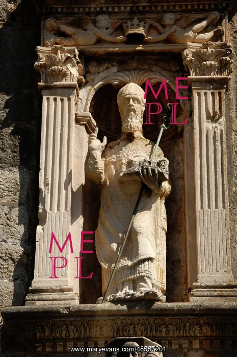 : Saint Blaise statue. Dubrovnik. Croatia : Saint Blaise statue. Dubrovnik. Croatia