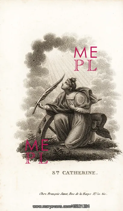 : Saint Catherine of the Wheel, martyred 307 AD : Saint Catherine of the Wheel, martyred 307 AD